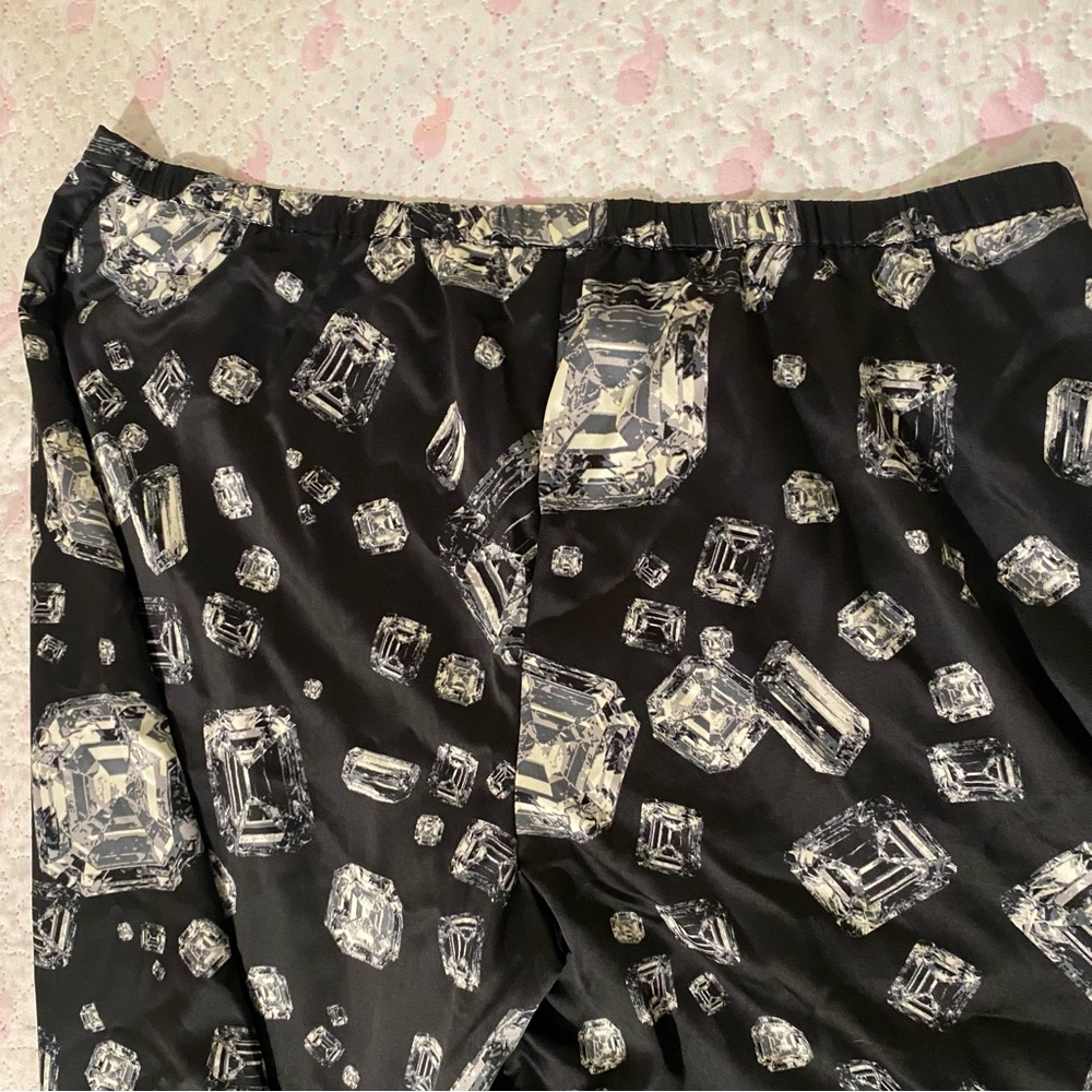 Soma Black and White Abstract Lounge Pants Size L - Picture 11 of 15